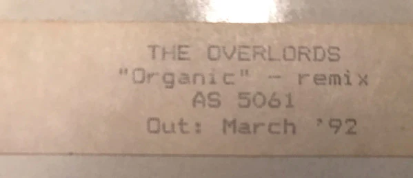 The Overlords - Organic (12", W/Lbl, Sti) (Very Good Plus (VG+)) (Generic)