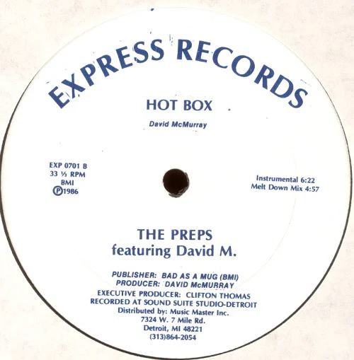 The Preps Featuring David M.* - Hot Box (12") (Very Good Plus (VG+)) - Image 2