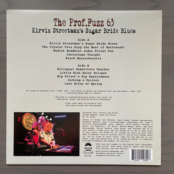 The Prof. Fuzz 63 - Kirvin Streetman’s Sugar Bride Blues (LP, Album) (Near Mint (NM or M-)) - Image 3