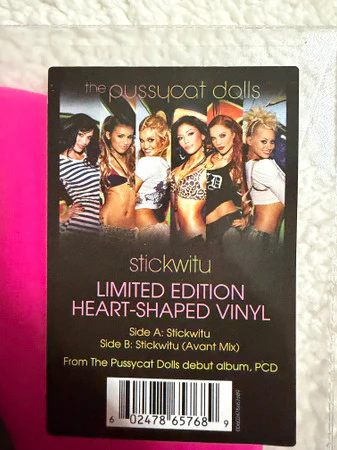 The Pussycat Dolls - Stickwitu (10", Shape, Single, Ltd, RE, Pin) (Very Good Plus (VG+)) (Very Good (VG)) - Image 3