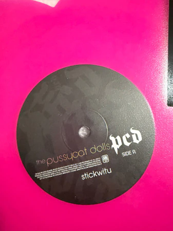 The Pussycat Dolls - Stickwitu (10", Shape, Single, Ltd, RE, Pin) (Very Good Plus (VG+)) (Very Good (VG)) - Image 4