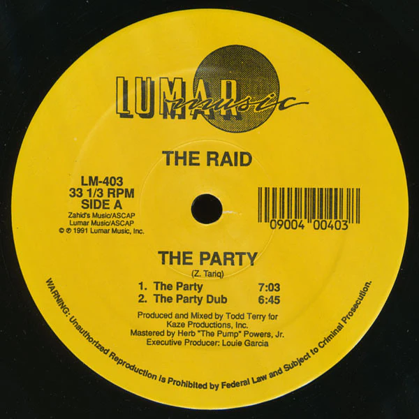 The Raid - The Party / Jump Up In The Air (12") (Very Good Plus (VG+))