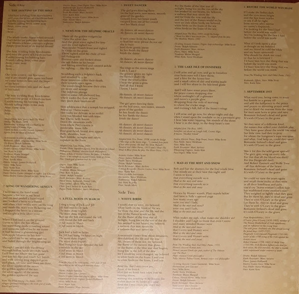 The Waterboys - An Appointment With Mr Yeats (2xLP, Album, Ltd, 180) (Near Mint (NM or M-)) (Near Mint (NM or M-)) - Image 3