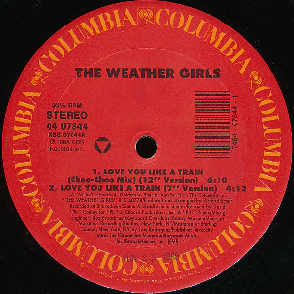 The Weather Girls - Love You Like A Train (12") (Very Good Plus (VG+)) - Image 2