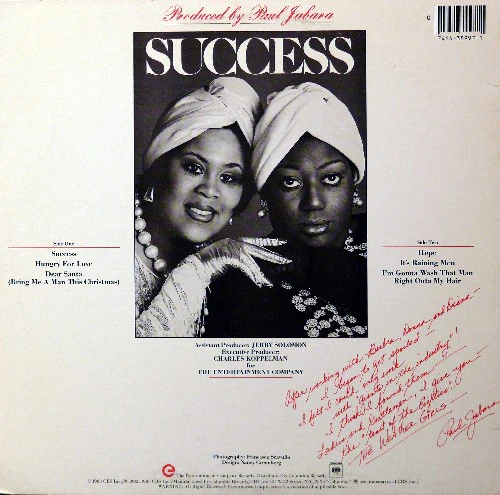 The Weather Girls - Success (LP, Album) (Very Good Plus (VG+)) - Image 2