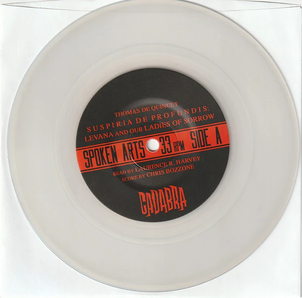 Thomas De Quincey , Read By Laurence R Harvey , Score By Chris Bozzone - Suspiria De Profundis: Levana And Our Ladies Of Sorrow (7", Ltd, Nat) (Near Mint (NM or M-)) - Image 3