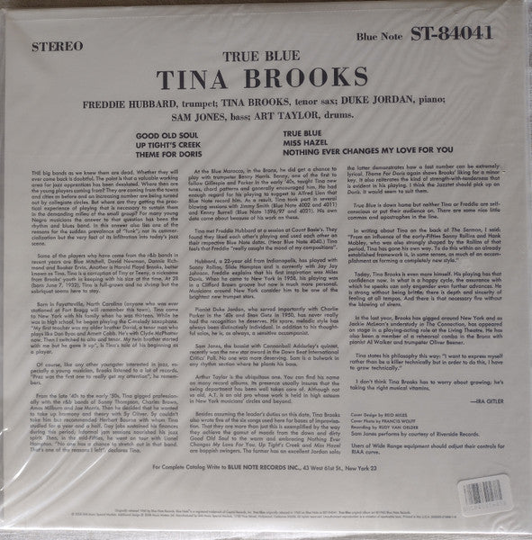 Tina Brooks - True Blue (2x12", Album, Ltd, RE, Blu) (Near Mint (NM or M-)) (Near Mint (NM or M-)) - Image 4