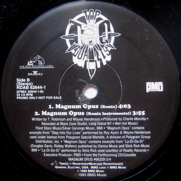 Top Quality - Magnum Opus (12", Promo) (Very Good Plus (VG+)) - Image 2