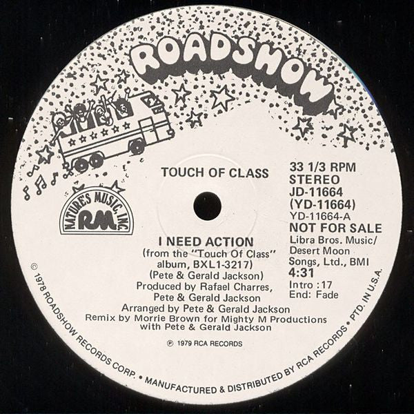 Touch Of Class - I Need Action (12", Promo) (Very Good Plus (VG+))