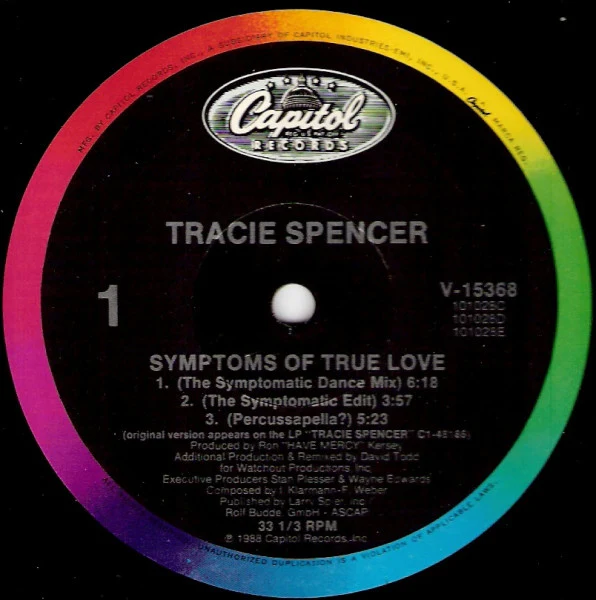 Tracie Spencer - Symptoms Of True Love (12") (Very Good Plus (VG+))
