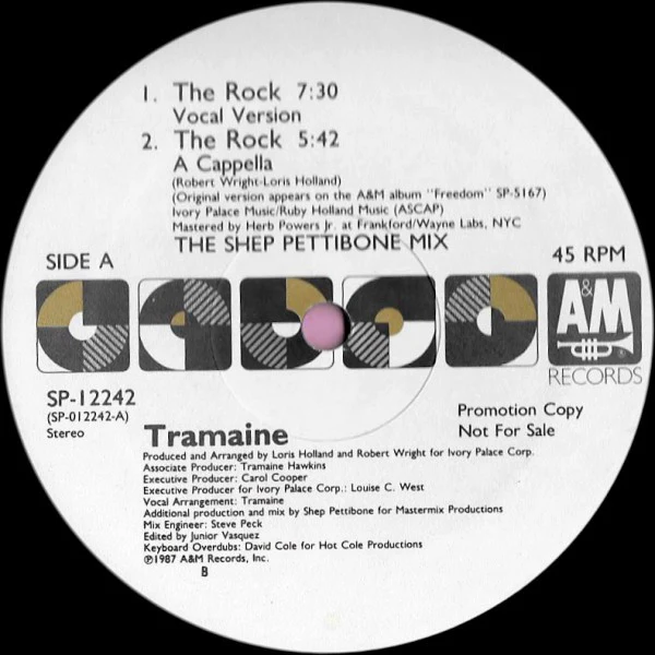 Tramaine - The Rock (12", Promo) (Very Good Plus (VG+)) - Image 2