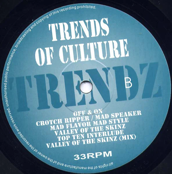 Trends Of Culture - Trendz... (LP, Album, Unofficial) (Near Mint (NM or M-)) (Very Good Plus (VG+)) - Image 3