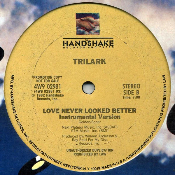 Trilark - Love Never Looked Better (12", Promo) (Very Good Plus (VG+)) - Image 2