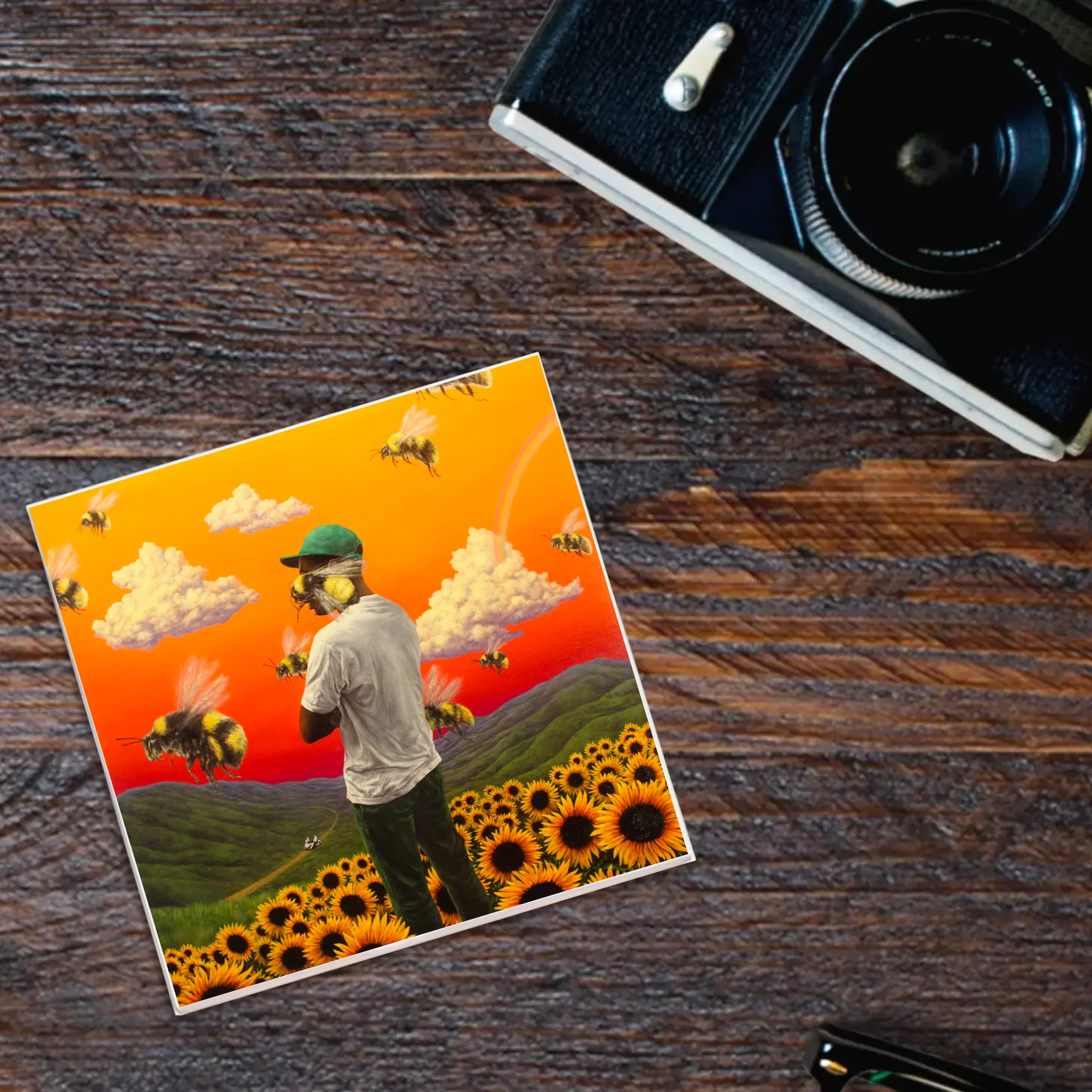 Tyler the Creator Flower Boy Album Coaster - Image 2