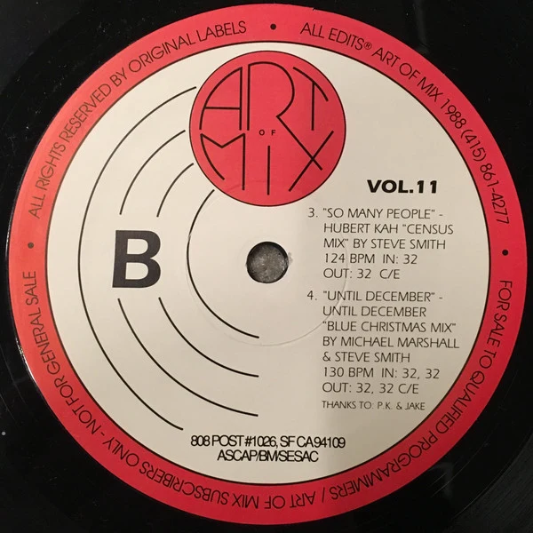 Various - Art Of Mix - Vol. 11 (12", Promo) (Mint (M)) (Near Mint (NM or M-)) - Image 4