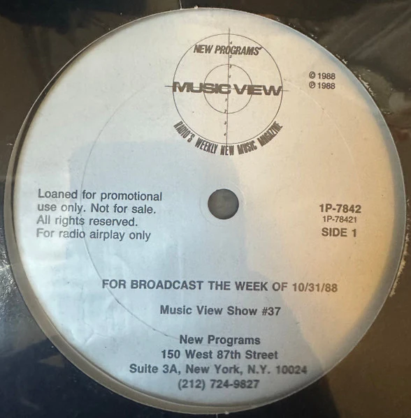 Various - Music View Show #37 & #38 (LP, Promo, Transcription) (Near Mint (NM or M-)) (Generic)