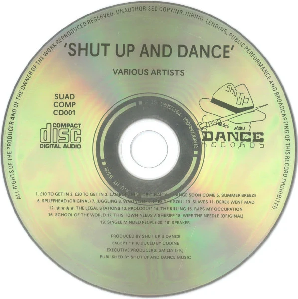Various - "Shut Up And Dance" (CD, Comp) (Very Good Plus (VG+)) - Image 3