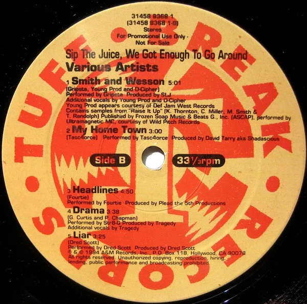 Various - Sip The Juice, We Got Enough To Go Around (LP, Promo, Smplr) (Very Good Plus (VG+)) (Very Good Plus (VG+)) - Image 3