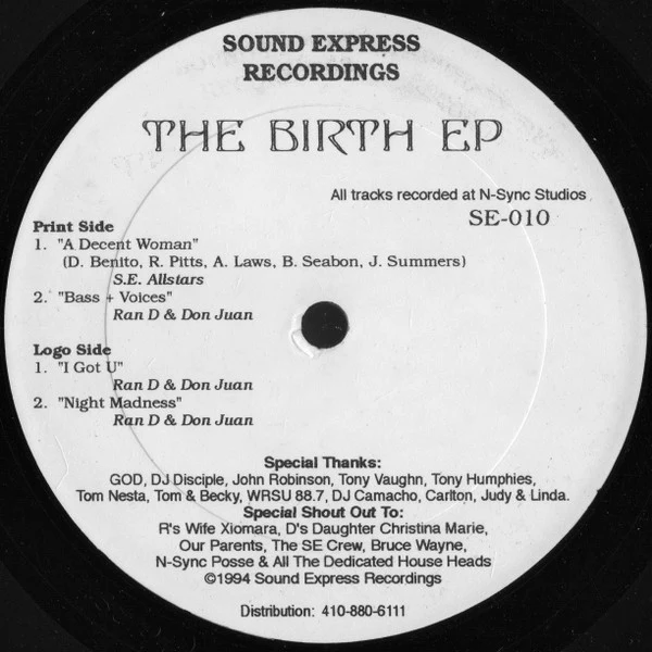 Various - The Birth EP (12", EP) (Very Good Plus (VG+))