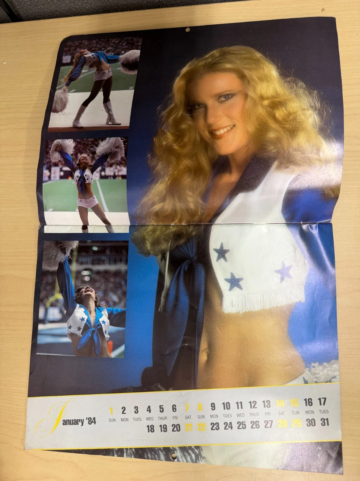 Vintage Dallas Cowboys Cheerleaders 1984 Calendar - Image 3