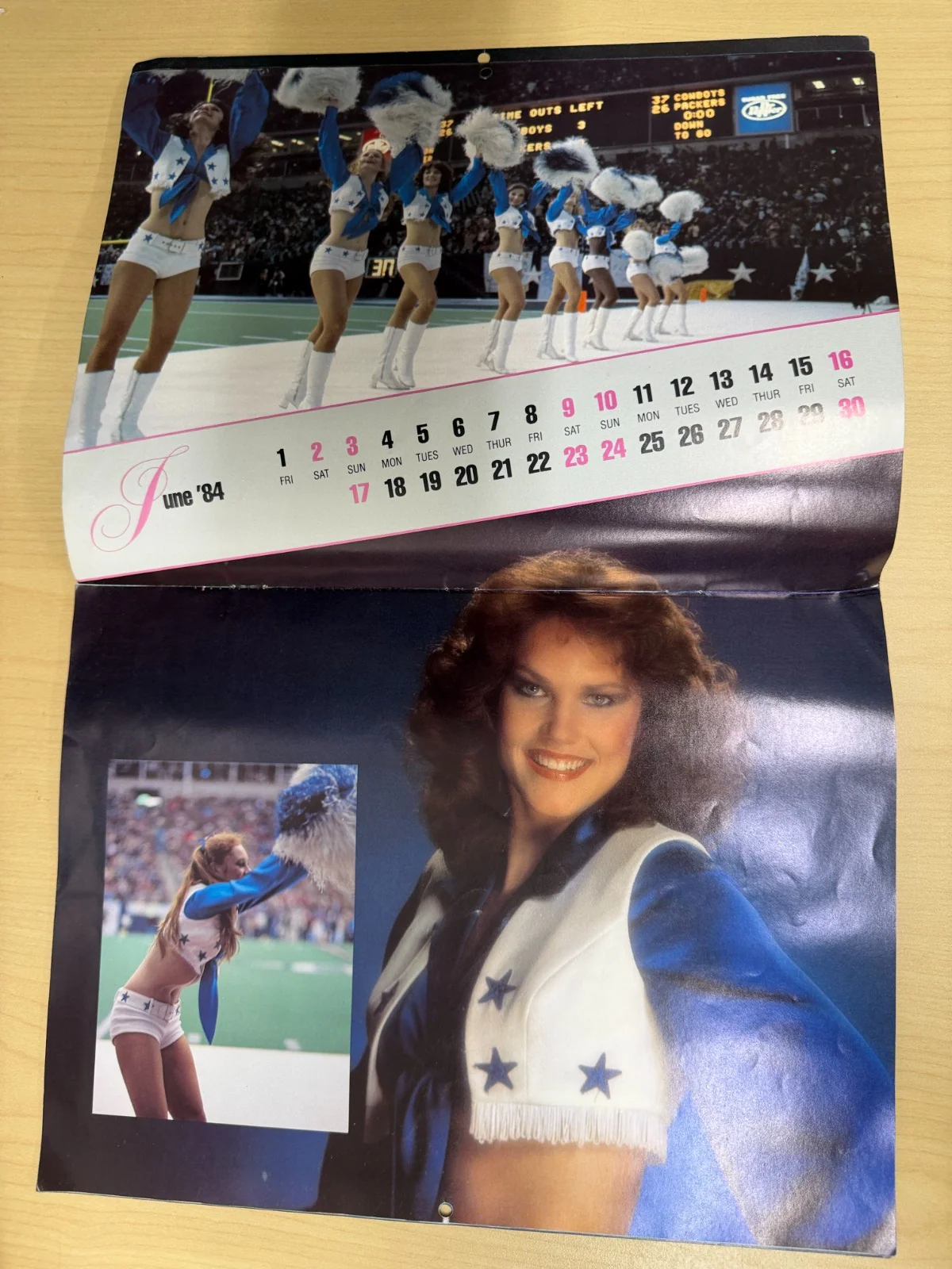 Vintage Dallas Cowboys Cheerleaders 1984 Calendar - Image 4