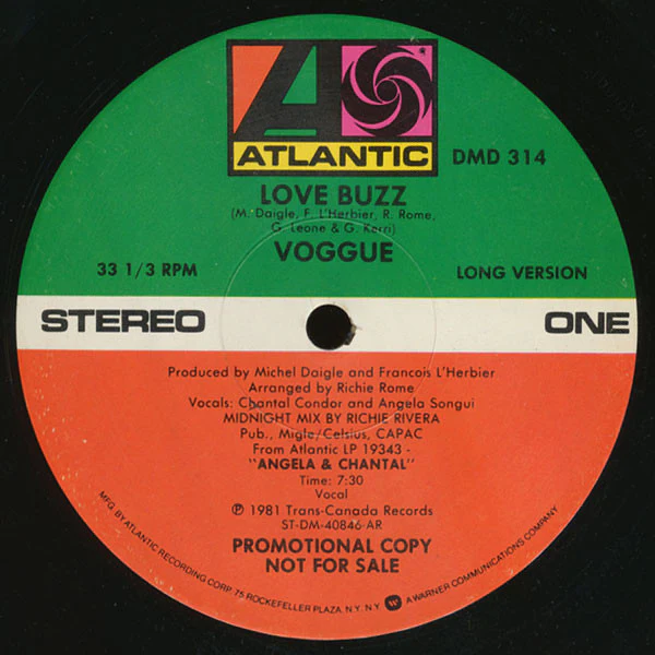 Voggue - Love Buzz (12", Promo) (Very Good Plus (VG+))