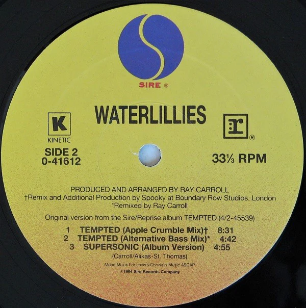 Waterlillies - Tempted (12", Maxi) (Very Good Plus (VG+)) - Image 4
