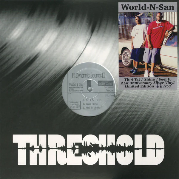 World & San* - Tit 4 Tat / Shine / Feel It (12", Maxi, Ltd, Num, RP, Sil) (Near Mint (NM or M-)) (Very Good Plus (VG+))